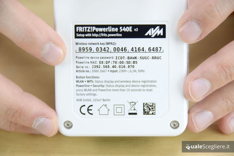 AVM Fritz!Powerline 540E Wlan Set