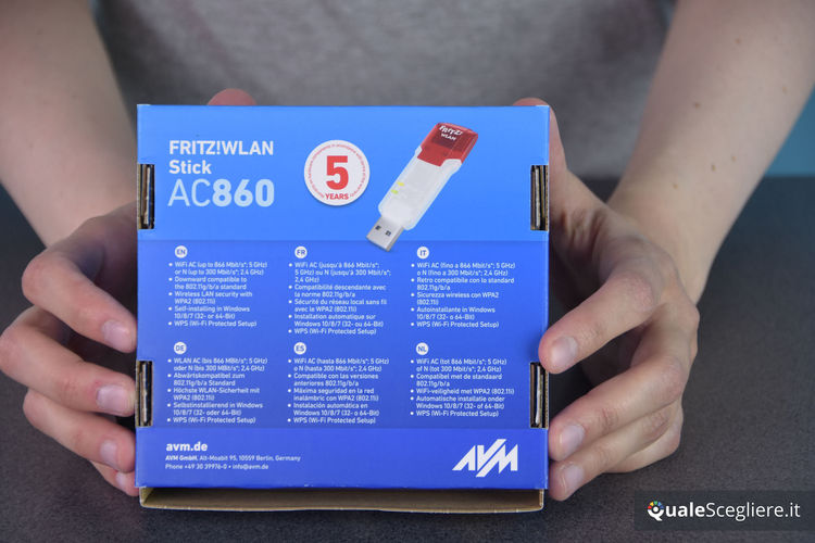 Recensione AVM Fritz!Wlan USB Stick AC 860 QualeScegliere.it
