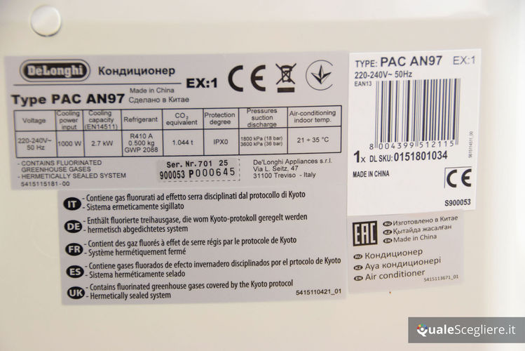 De'Longhi Pinguino PAC AN97