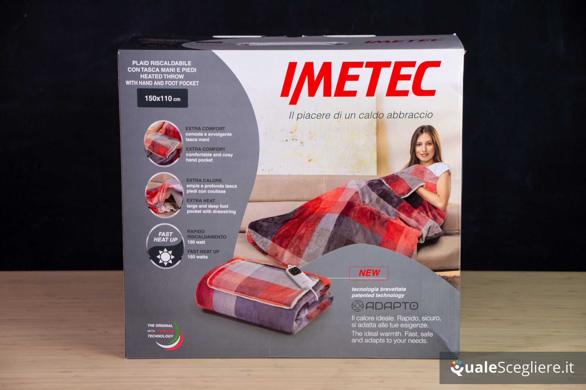 Imetec Adapto Velvet Tartan con tasca