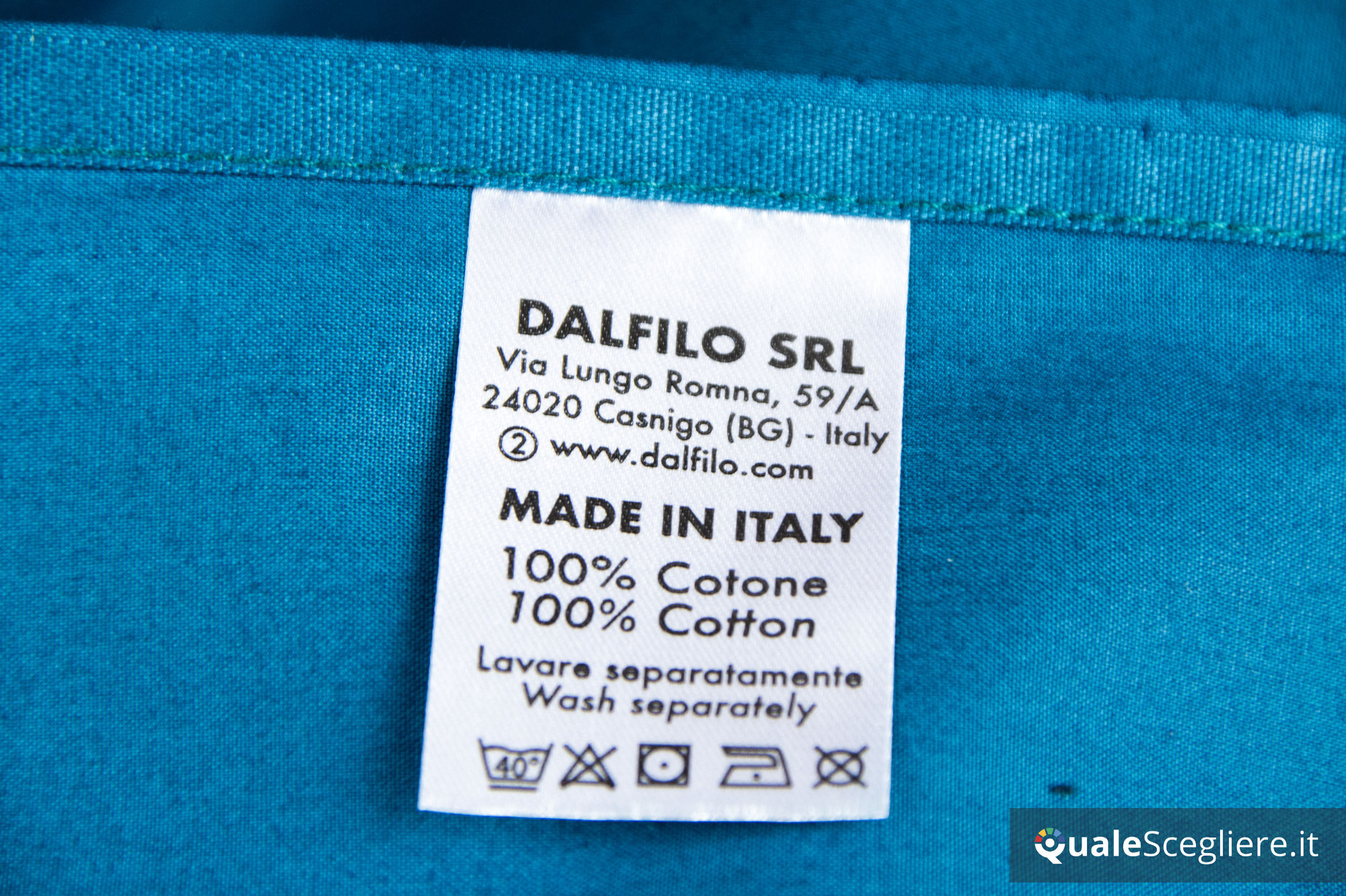 Dalfilo Completo copripiumino percalle blu