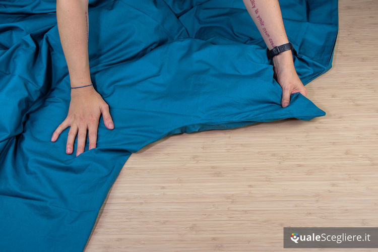 Dalfilo Completo copripiumino percalle blu