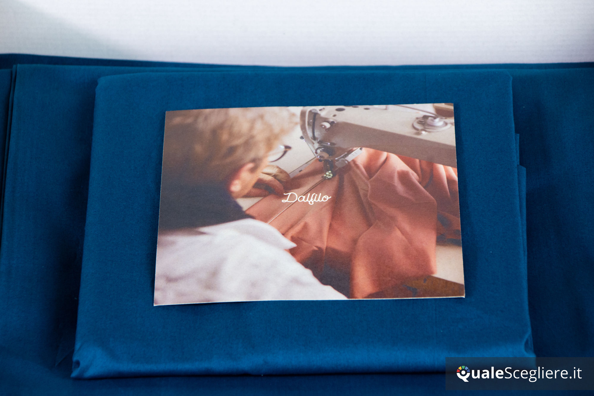 Dalfilo Completo copripiumino percalle blu