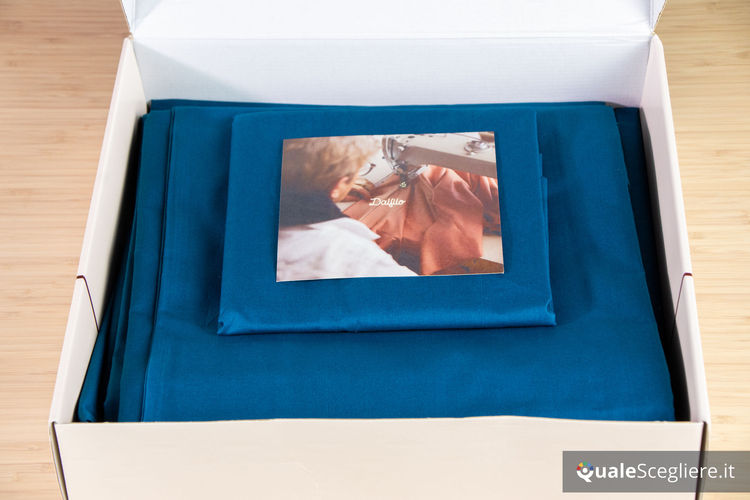 Dalfilo Completo copripiumino percalle blu