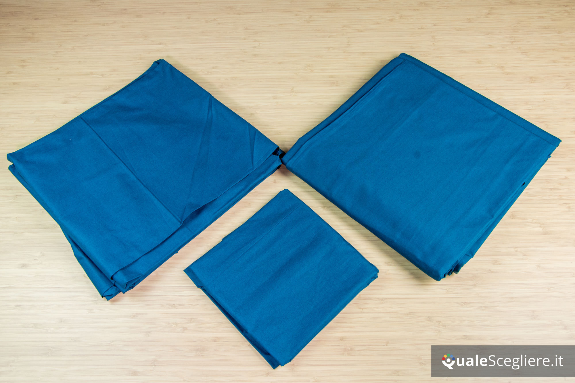 Dalfilo Completo copripiumino percalle blu