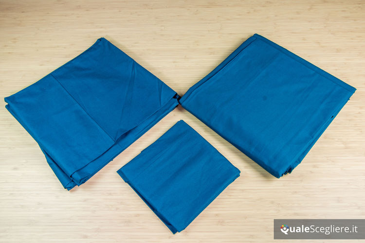 Dalfilo Completo copripiumino percalle blu