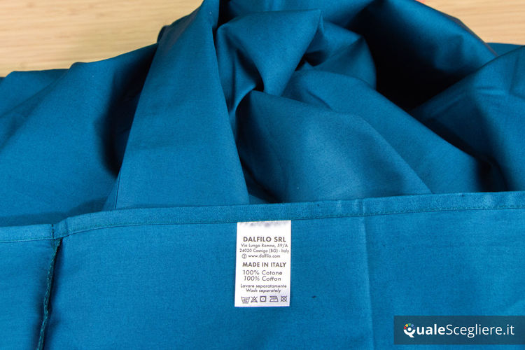 Dalfilo Completo copripiumino percalle blu