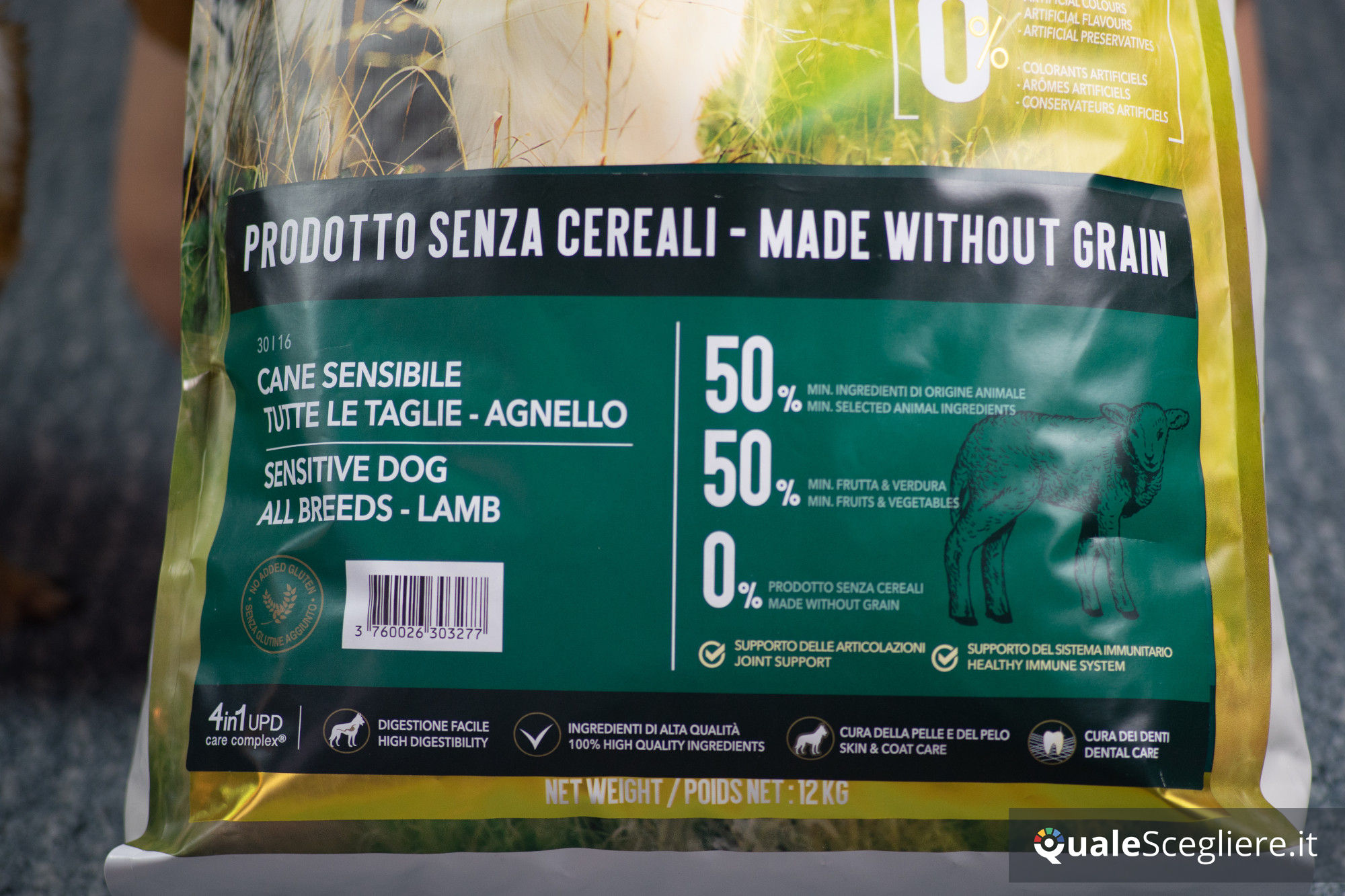 Ultra Premium Direct Agnello senza cereali per cani adulti sensibili 12 kg