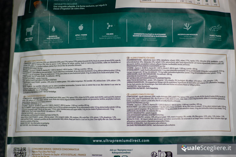 Ultra Premium Direct Agnello senza cereali per cani adulti sensibili 12 kg