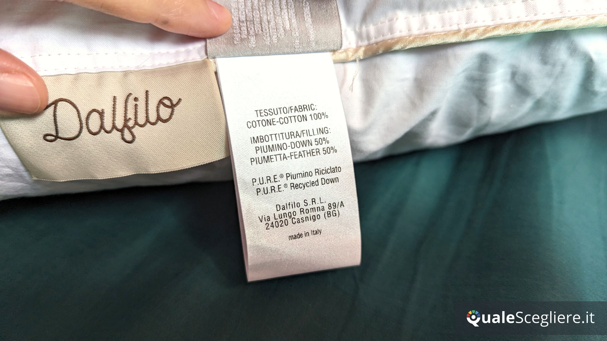 Dalfilo Cuscino in piuma Superior