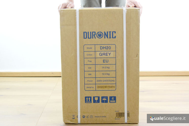 Duronic DH20 Deumidificatore per ambienti compatto e silenzioso 320W  capacità giornaliera 20L/24H funzioni turbo, asciugabiancheria e  auto-spegniment— duronic-it