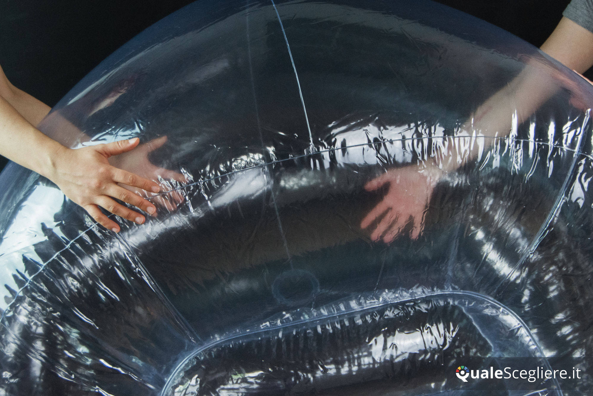 Intex Beanless Bag trasparente 66500NP