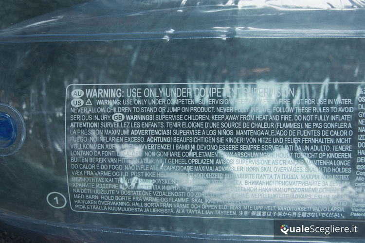 Intex Beanless Bag trasparente 66500NP