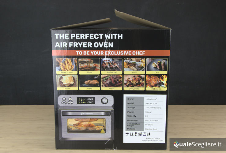 HYSapientia Air Fryer Oven HYS-AFO-01A