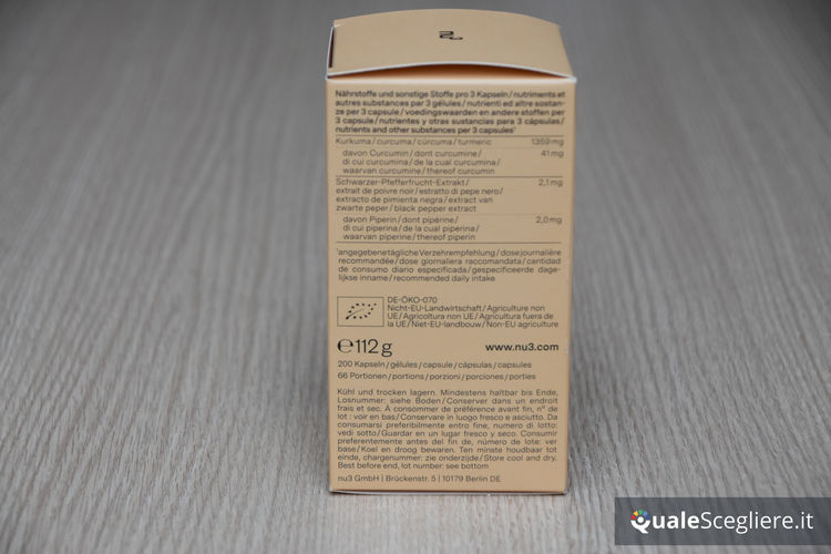 nu3 Curcuma in capsule bio
