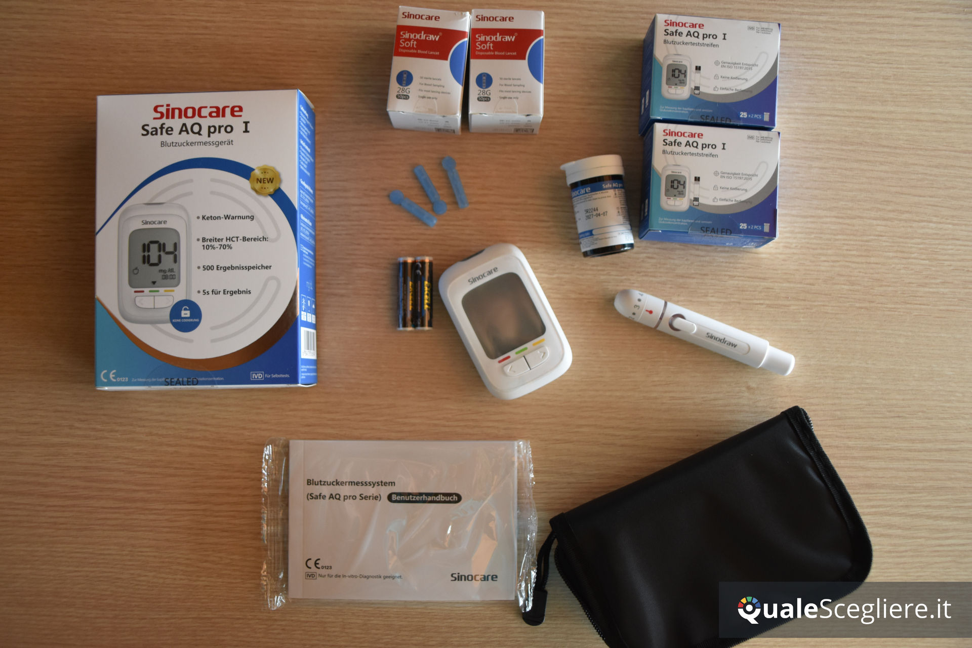 Sinocare Misuratore Glicemia Safe AQ PRO I