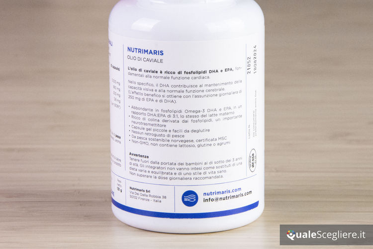 Nutrimaris Olio di caviale