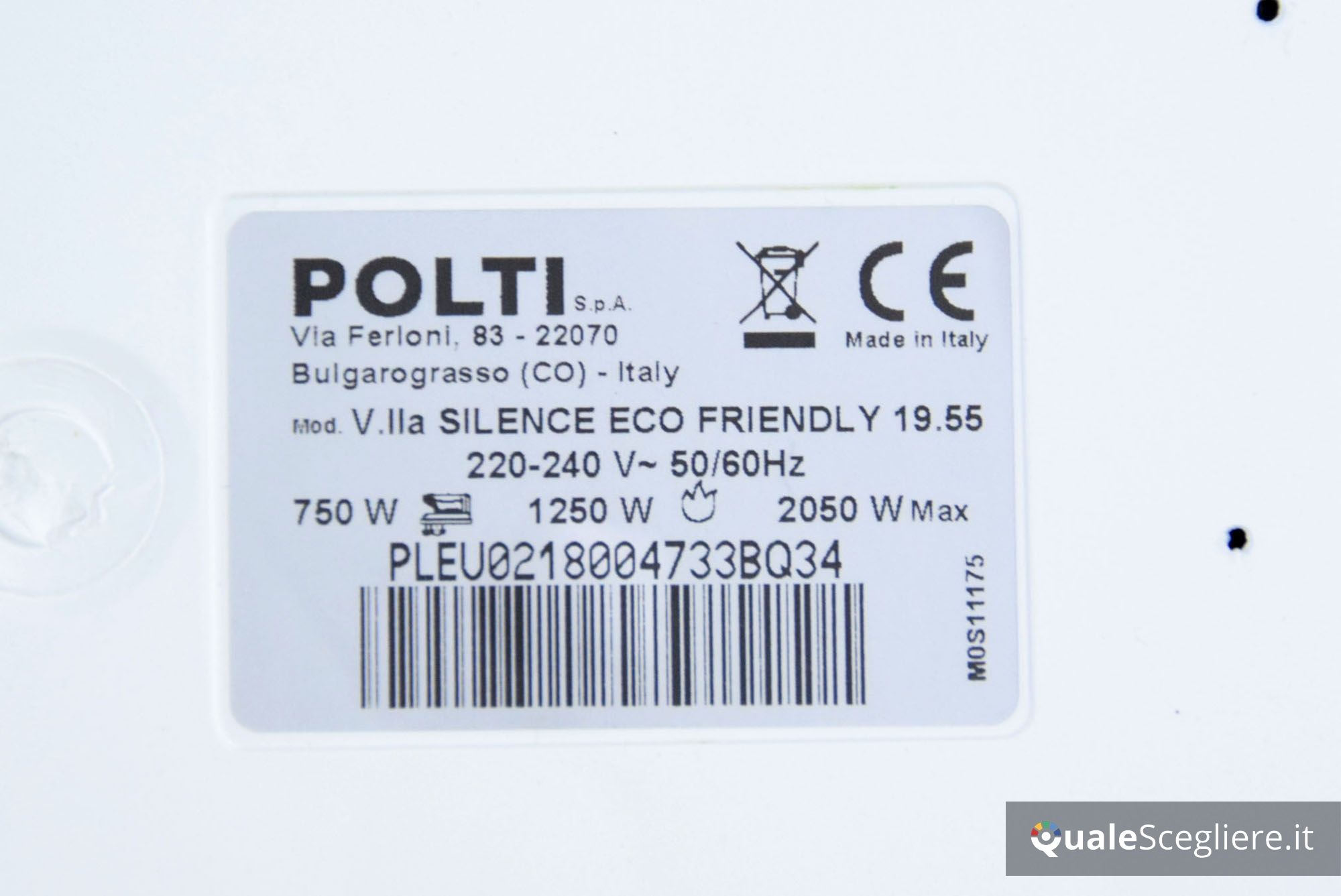 Polti Vaporella Silence Eco Friendly 19.55