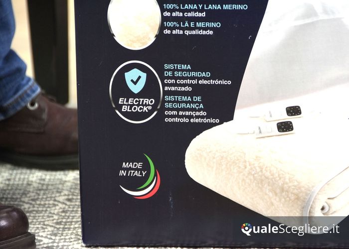 Imetec Scaldasonno Adapto 100% lana e merino