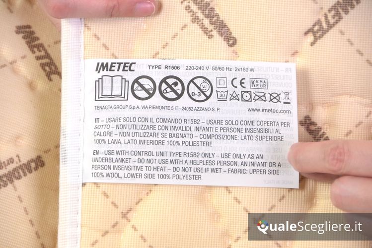 Imetec Scaldasonno Adapto 100% lana e merino