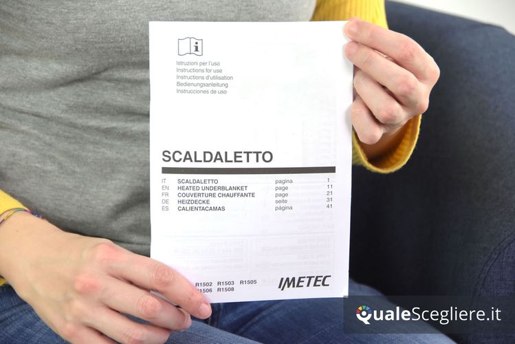 Imetec Scaldasonno Adapto 100% lana e merino