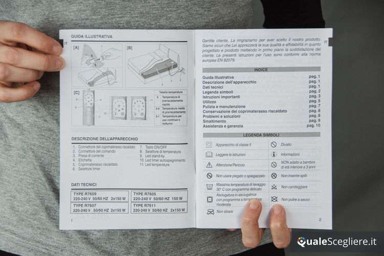 Imetec Scaldasonno Adapto Maxi 100% lana e merino
