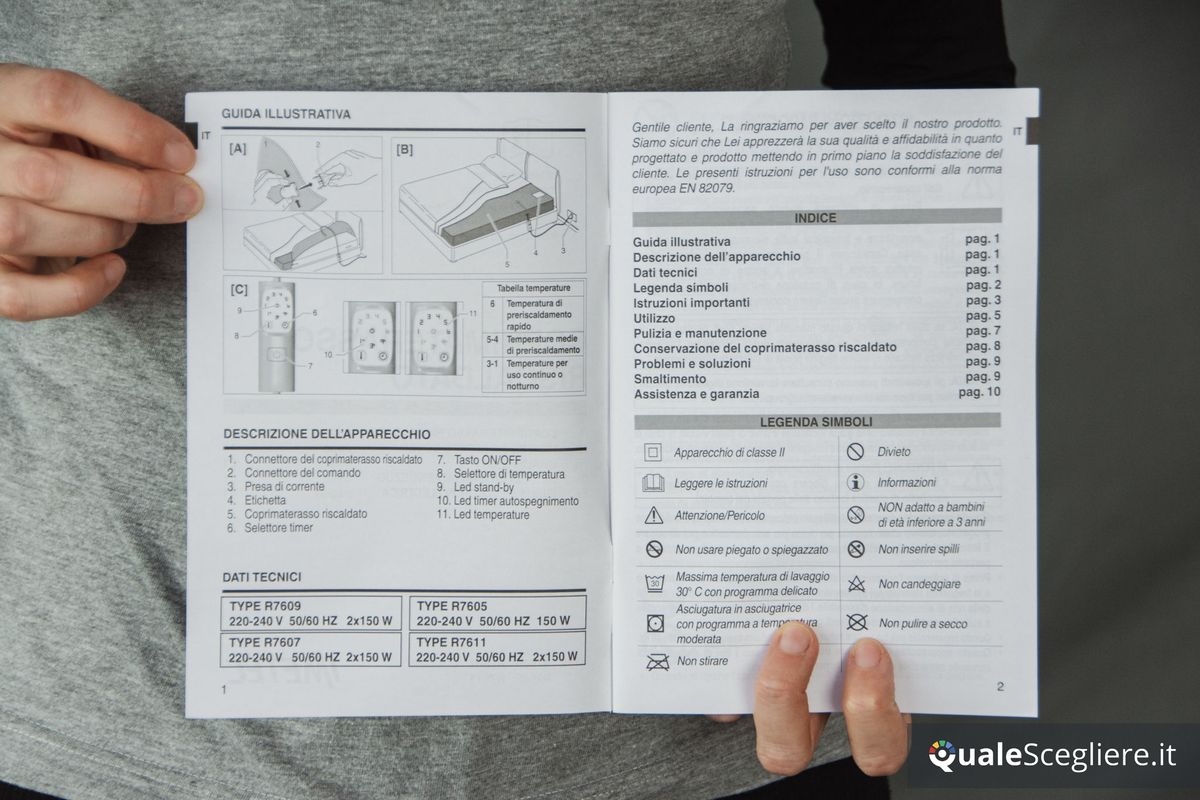 Imetec Scaldasonno Adapto Maxi 100% lana e merino