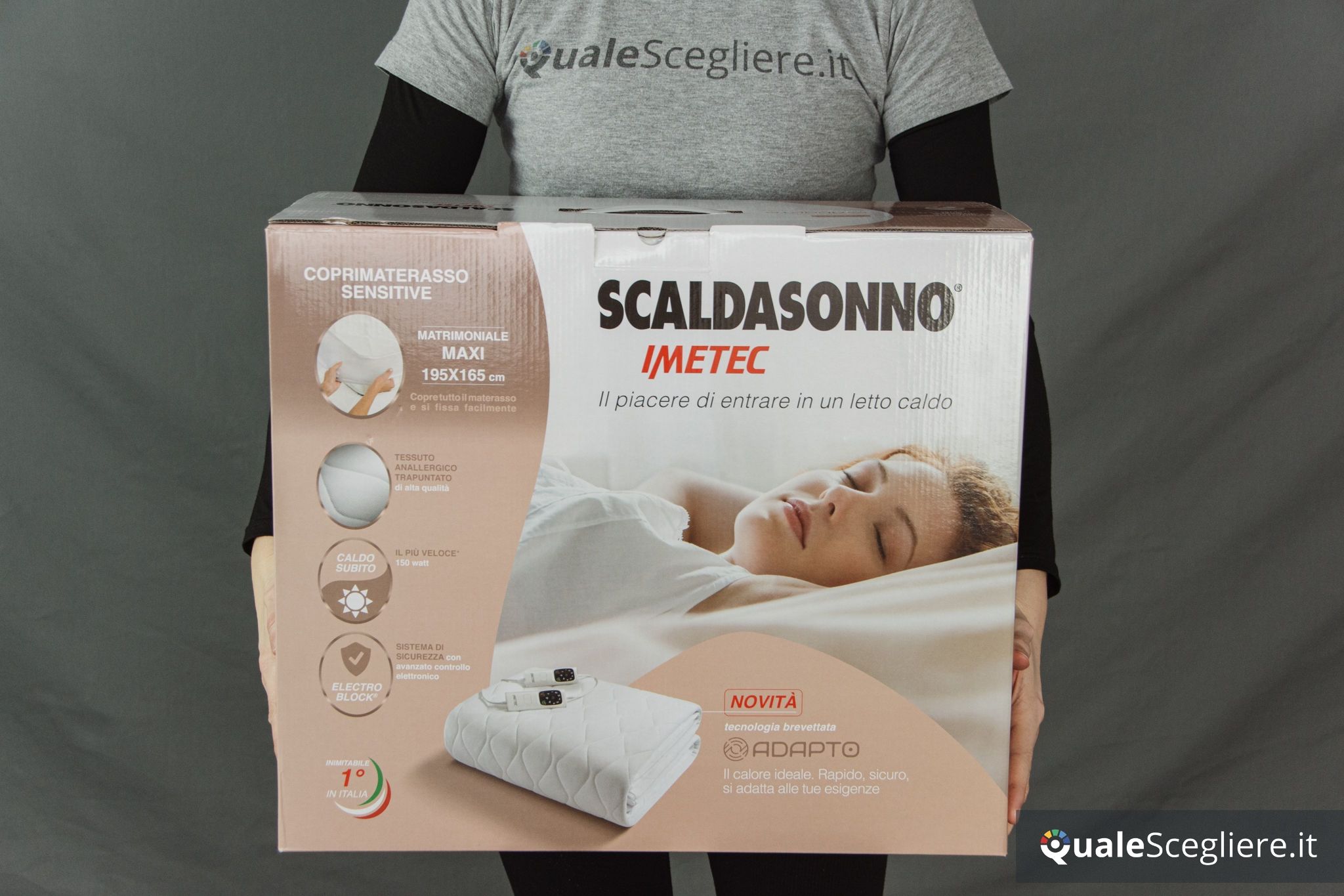 Imetec Scaldasonno Adapto Maxi anallergico trapuntato